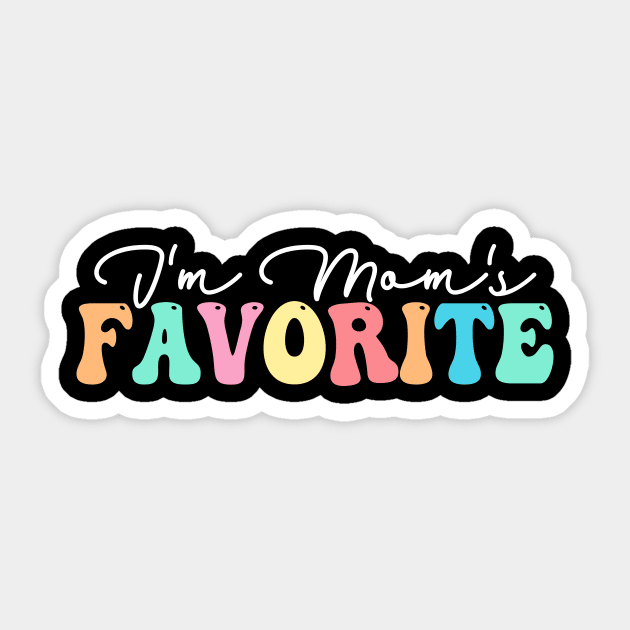 I'm Mom's Favorite Sticker by TheDesignDepot